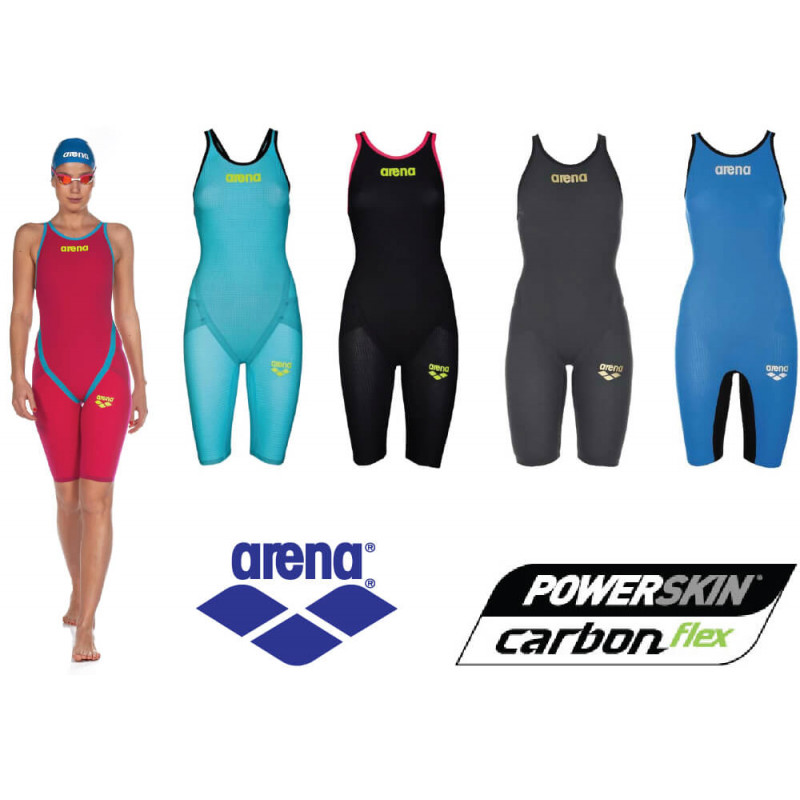 ARENA Woman Open Back Competition POWERSKIN CARBON FLEX VX 2A584, Women's  Competition Swimsuits