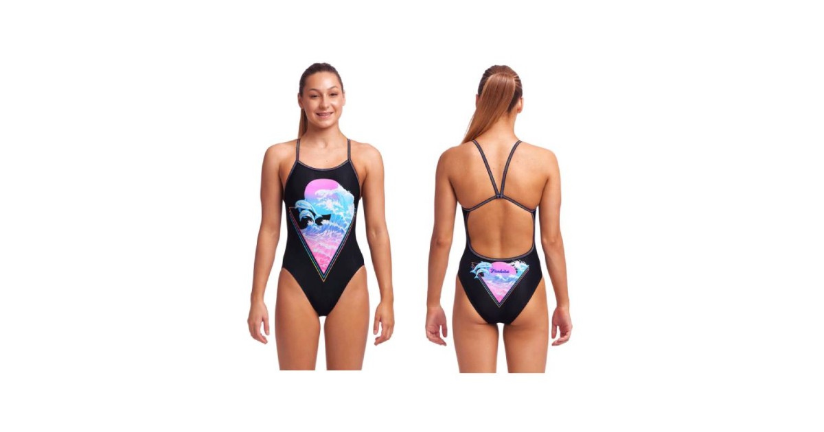 Funkita - Paddling Pink - Girls Tie Me Tight One Piece – Aqua Swim Supplies