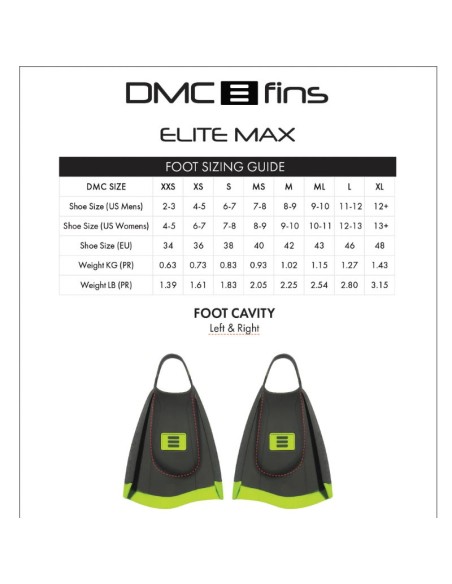 Two Color DMC Swim Elite Max Fins