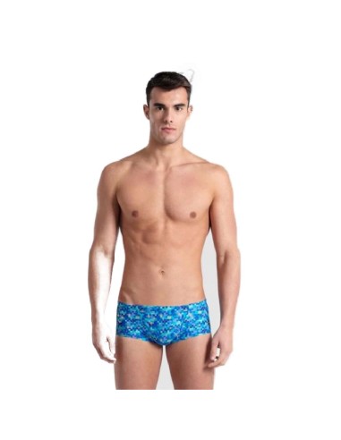 Arena PoolTiles Low Waist Men Swimsuit front-back