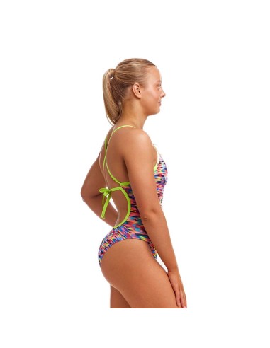Funkita Go Gammon One Piece Woman Swimsuit front-back