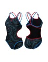 Arena FireFlow One Piece Woman Suimsuite front-back