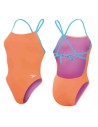 Speedo Women's Solid VBack One Piece Swimsuit