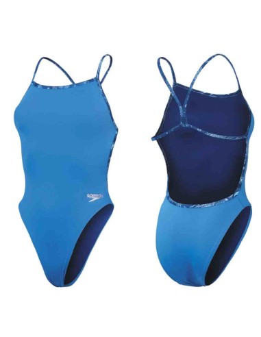 Speedo Women's Solid New VBack One Piece Swimsuit