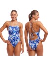 Funkita Blossom Blue One Piece Woman Swimsuit front-back