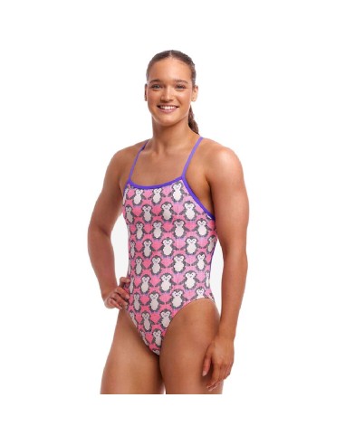 Costume Intero Donna Pixi Pengi Funkita fronte-retro